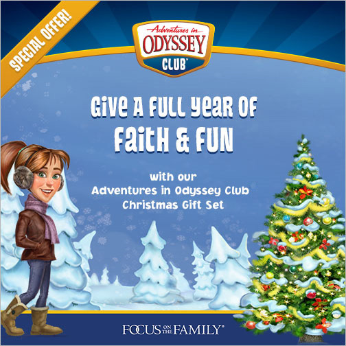 Special Offer! Give a full year of Faith and Fun with our Adventures in Odyssey Club Christmas Gift Set