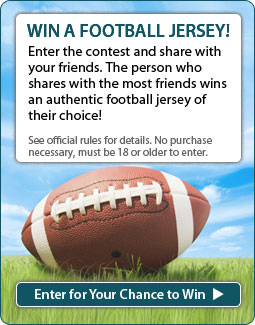 Enter the John 3:16 Contest on Facebook for your chance to win a football jersey!