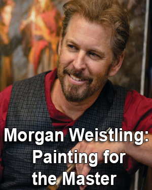 Morgan Weistling painting for the master