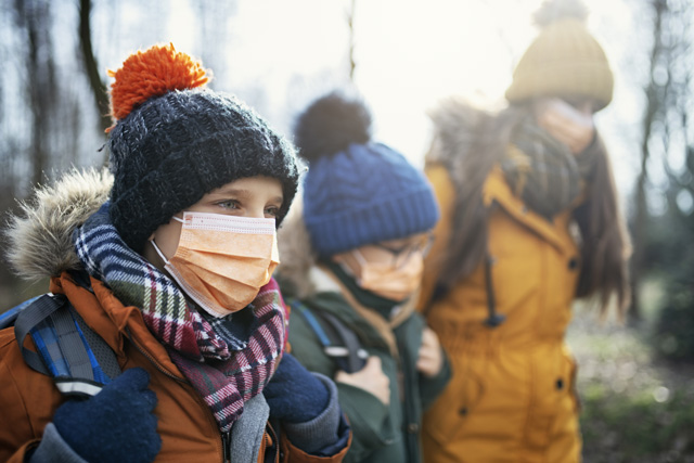 Children with Masks